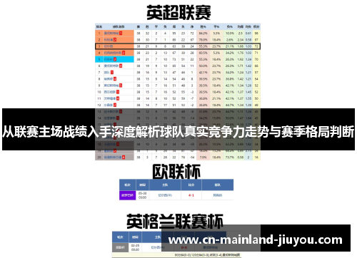 从联赛主场战绩入手深度解析球队真实竞争力走势与赛季格局判断